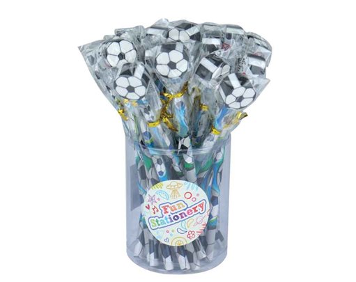 FOOTBALL PENCIL W/ERASER TOPPER  24S