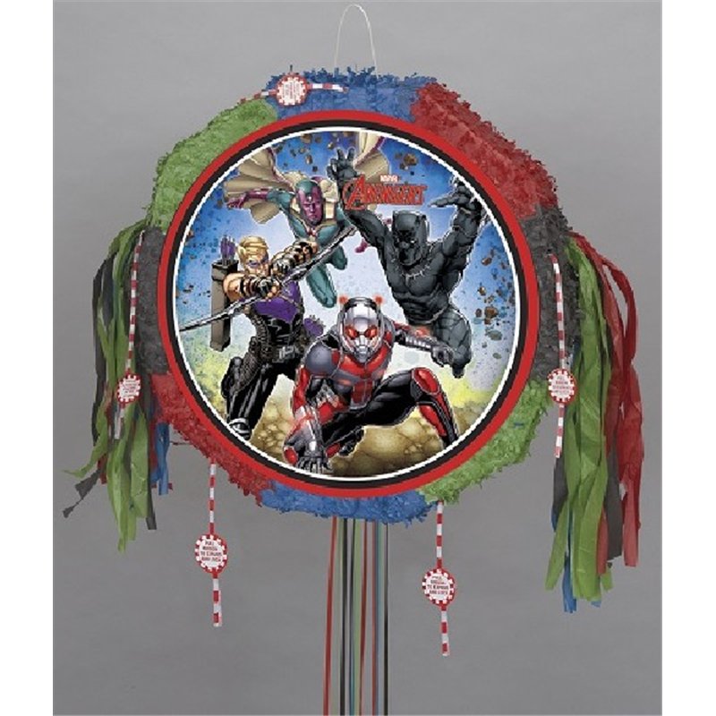 AVENGERS DRUM PULL POP PINATA