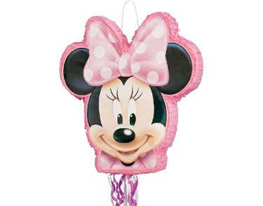 DISNEY MINNIE SHAPED DRUM PULL PINATA