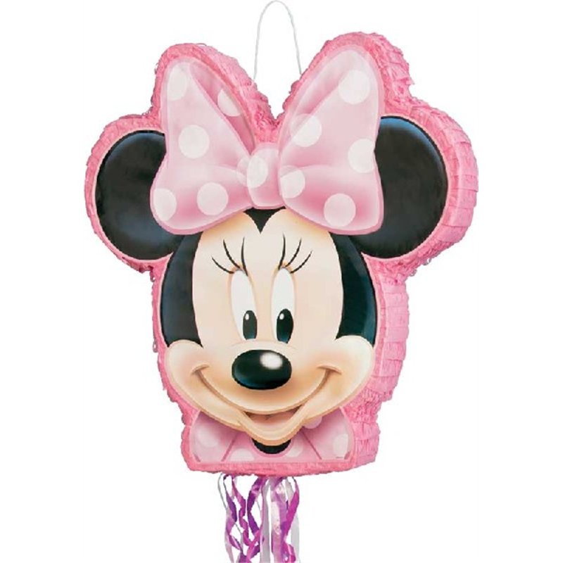 DISNEY MINNIE SHAPED DRUM PULL PINATA