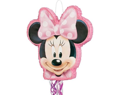 DISNEY MINNIE SHAPED DRUM PULL PINATA