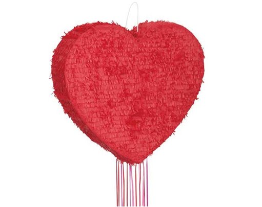 HEART SHAPED PULL PINATA