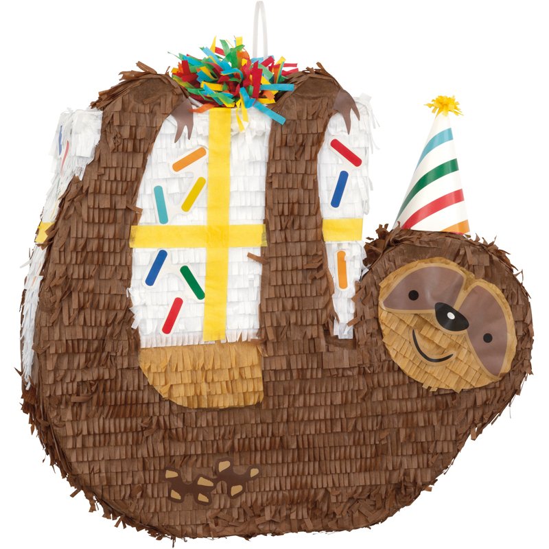 SLOTH SHAPED DRUM PINATA