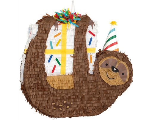 SLOTH SHAPED DRUM PINATA