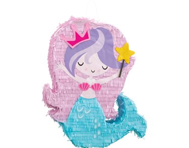 MERMAID SHAPED DRUM PINATA