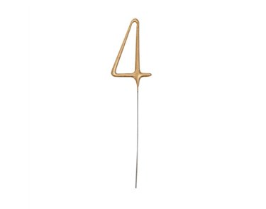 7in GLITZ NO. 4 GOLD CAKE SPARKLER