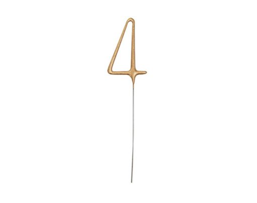 7in GLITZ NO. 4 GOLD CAKE SPARKLER