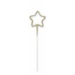 7in STAR SHAPE ROSE GOLD GLITZ SPARKLER
