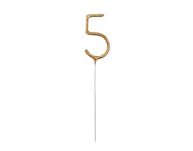 7in GLITZ NO. 5 GOLD CAKE SPARKLER