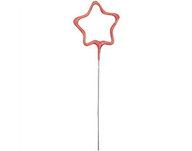 7in STAR SHAPE ROSE GOLD GLITZ SPARKLER