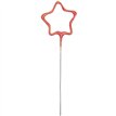 7in STAR SHAPE ROSE GOLD GLITZ SPARKLER