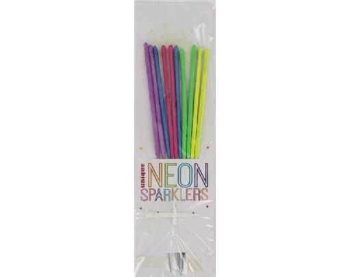 10PK 7in ASST NEON SPARKLERS