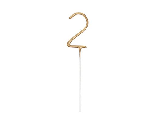 7in GLITZ NO. 2 GOLD CAKE SPARKLER