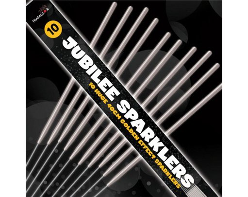 10PK 40cm JUBILEE PARTY SPARKLERS