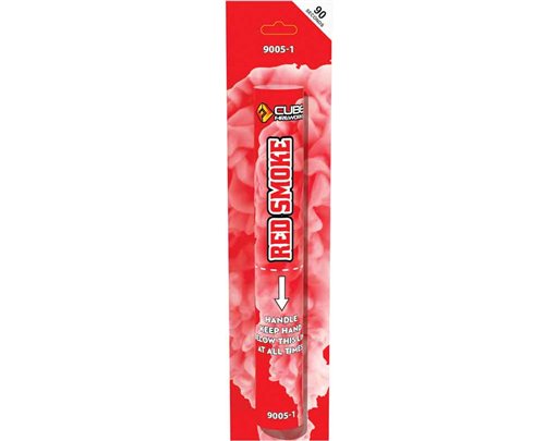 RED HAND HELD SMOKE FLARE