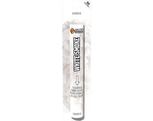 WHITE HAND HELD SMOKE FLARE