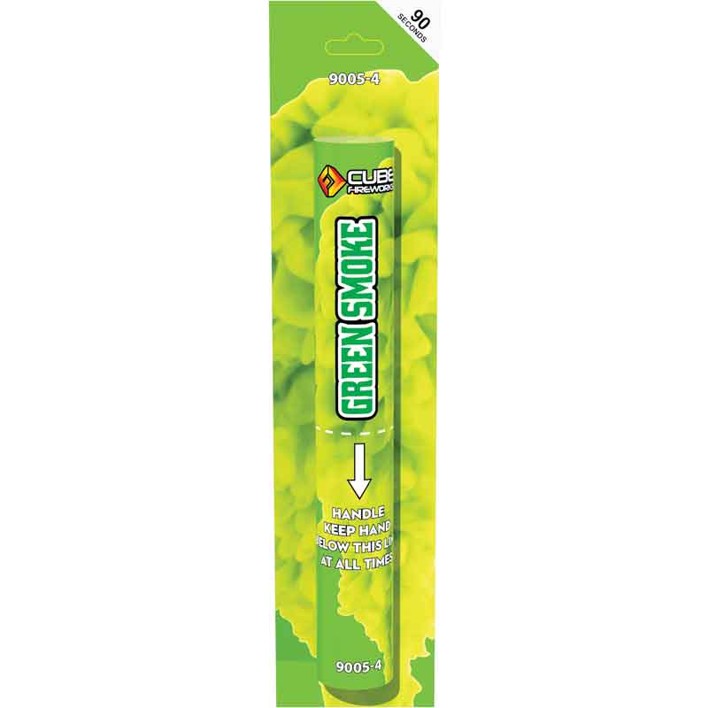 GREEN HAND HELD SMOKE FLARE