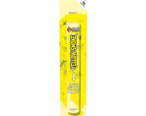 YELLOW HAND HELD SMOKE FLARE