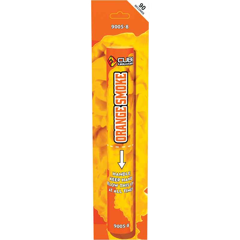 ORANGE HAND HELD SMOKE FLARE