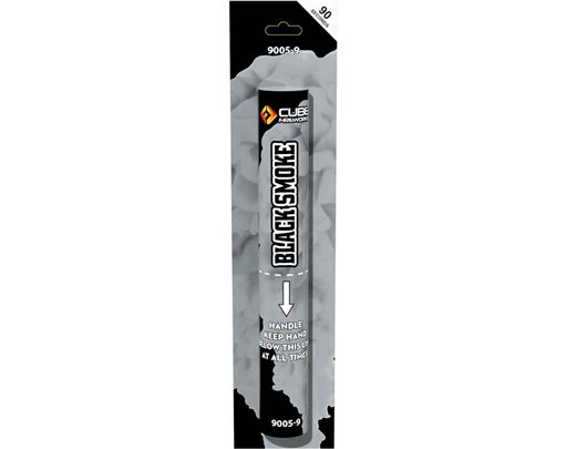 BLACK HAND HELD SMOKE FLARE
