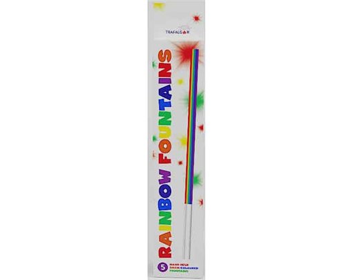 5PK RAINBOW COLOURS HEND HELD FOUNTAINS