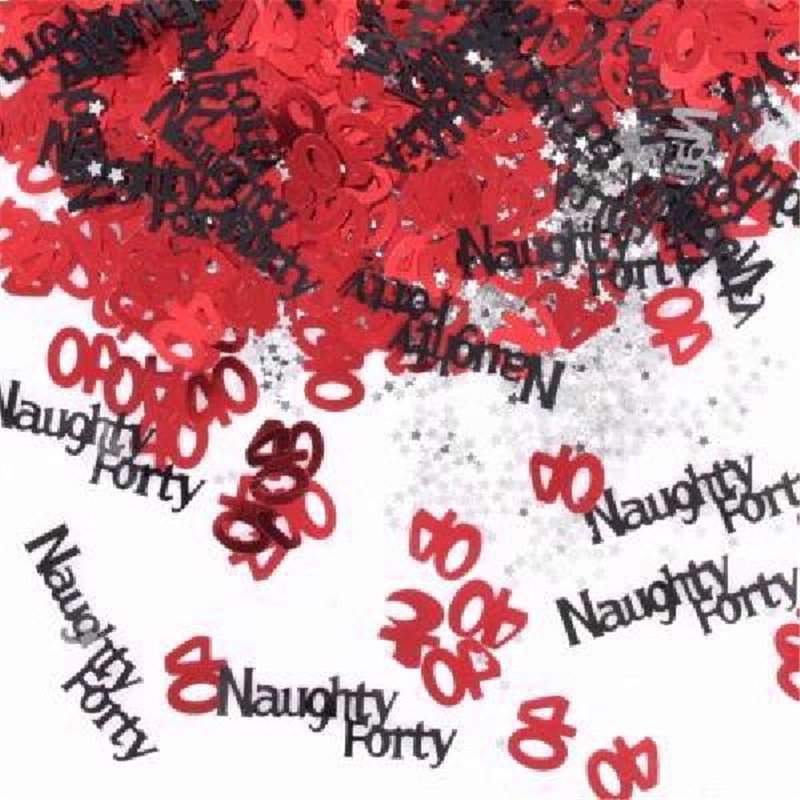 NAUGHTY FORTY CONFETTI