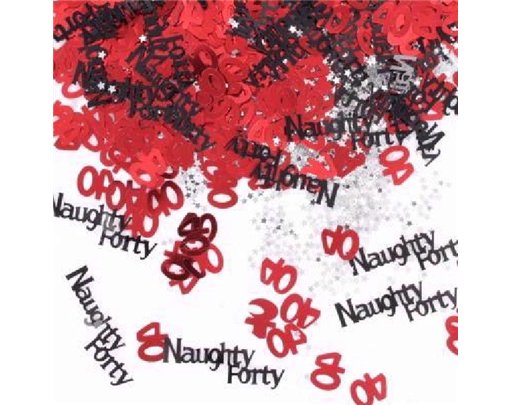 NAUGHTY FORTY CONFETTI