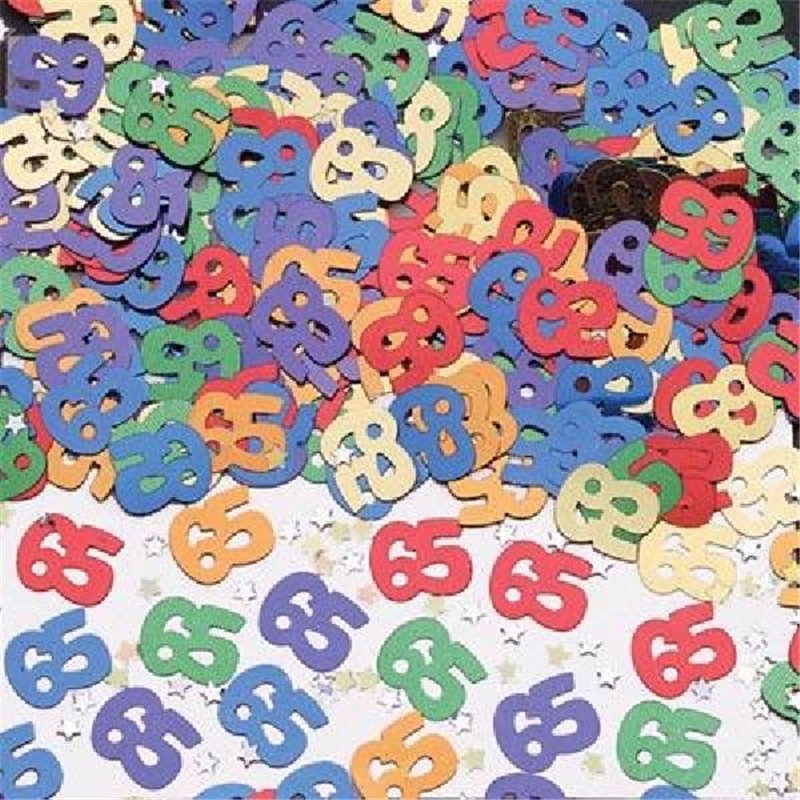 65TH BIRTHDAY MULTI CONFETTI