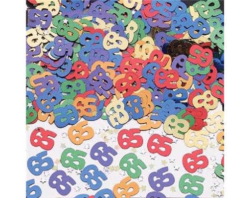 65TH BIRTHDAY MULTI CONFETTI