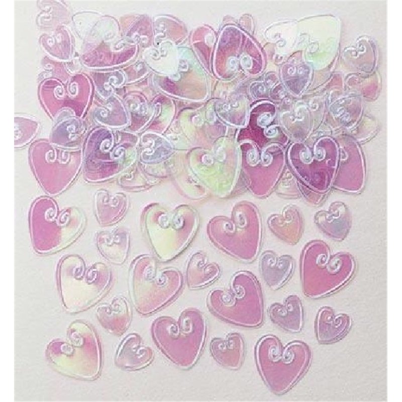 LOVE HEARTS IRIDESCENT CONFETTI