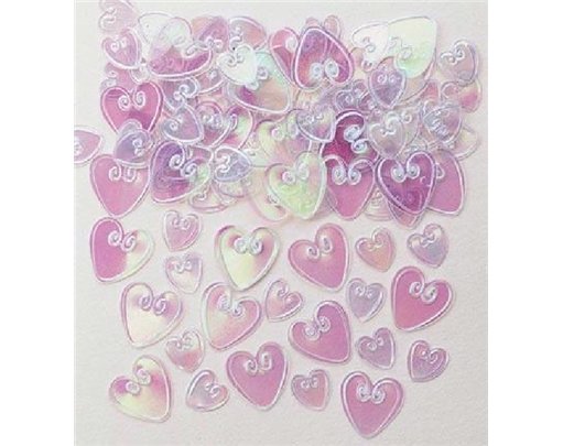 LOVE HEARTS IRIDESCENT CONFETTI