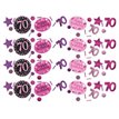 1.2OZ 70TH PINK SPARKLES CONFETTI