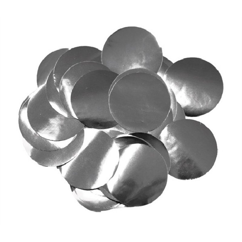 14G 10MM METALLIC SILVER CONFETTI