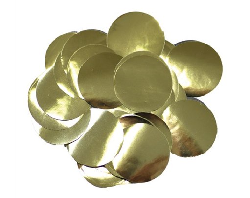 14G 10MM METALLIC GOLD CONFETTI