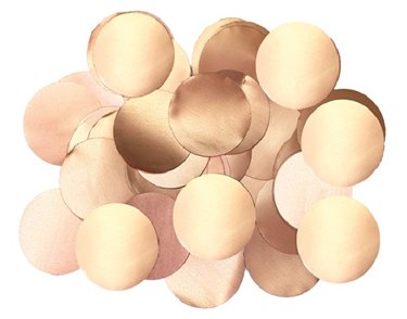 14G 10MM METALLIC PEARL ROSE GOLD CONFETTI