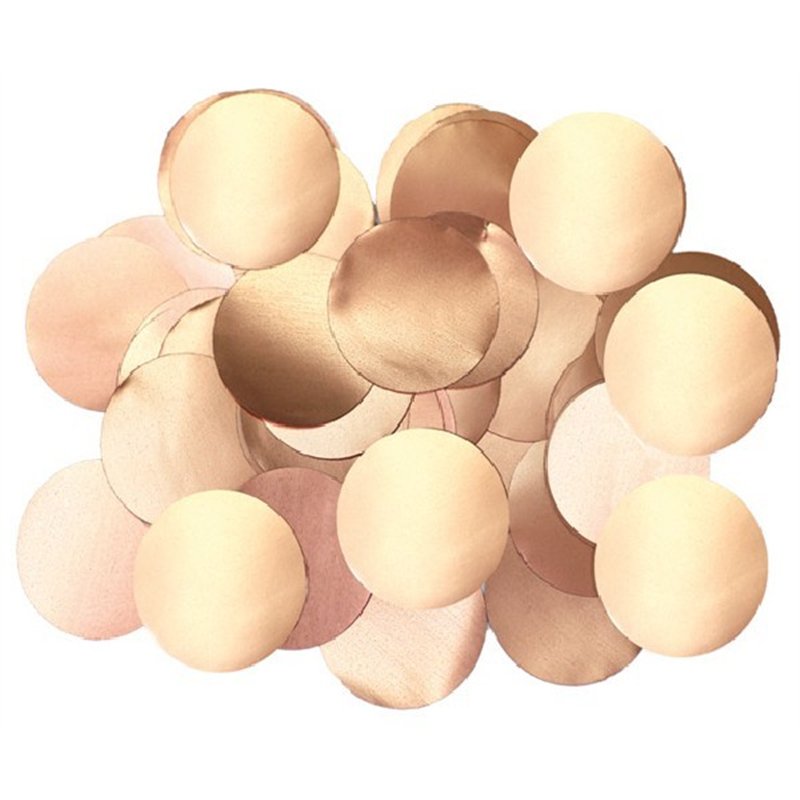 14G 10MM METALLIC PEARL ROSE GOLD CONFETTI