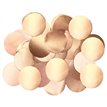 14G 10MM METALLIC PEARL ROSE GOLD CONFETTI