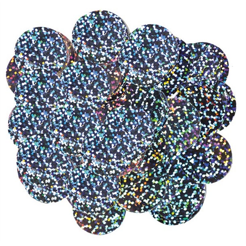 14G 10MM HOLOGRAPHIC SILVER CONFETTI