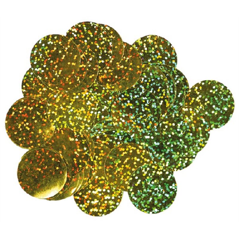 14G 10MM HOLOGRAPHIC GOLD CONFETTI