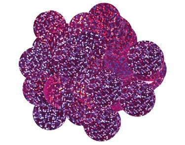 14G 10MM HOLOGRAPHIC FUCHSIA CONFETTI