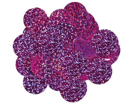 14G 10MM HOLOGRAPHIC FUCHSIA CONFETTI