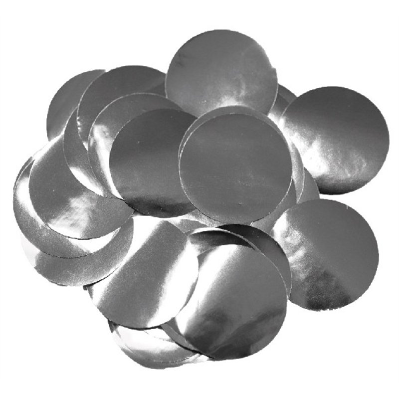 14G 25MM METALLIC SILVER CONFETTI