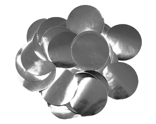 14G 25MM METALLIC SILVER CONFETTI