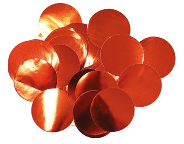 14G 25MM METALLIC RED CONFETTI