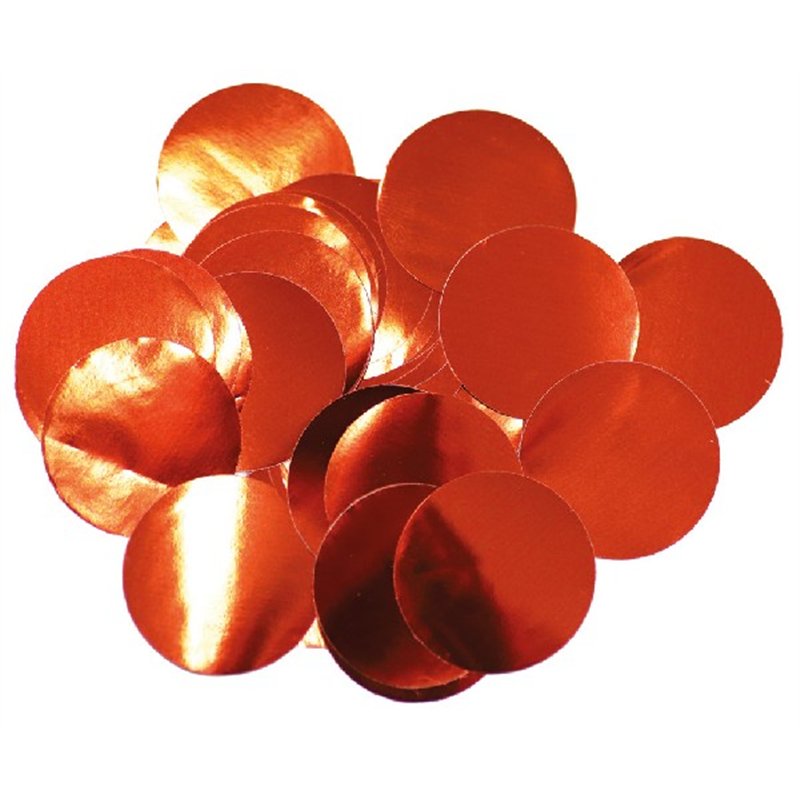 14G 25MM METALLIC RED CONFETTI