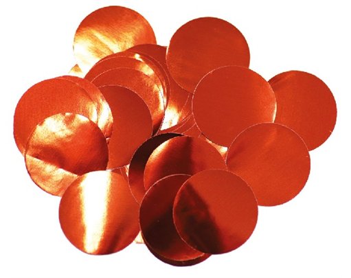 14G 25MM METALLIC RED CONFETTI