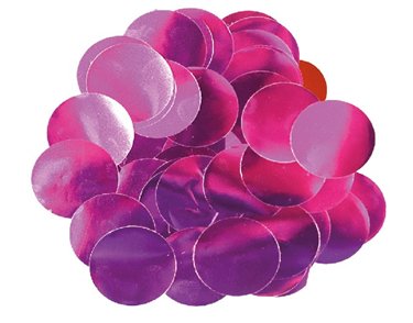 14G 25MM METALLIC FUCHSIA CONFETTI