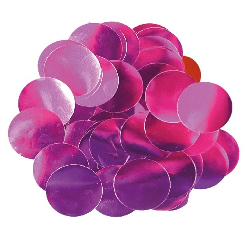 14G 25MM METALLIC FUCHSIA CONFETTI