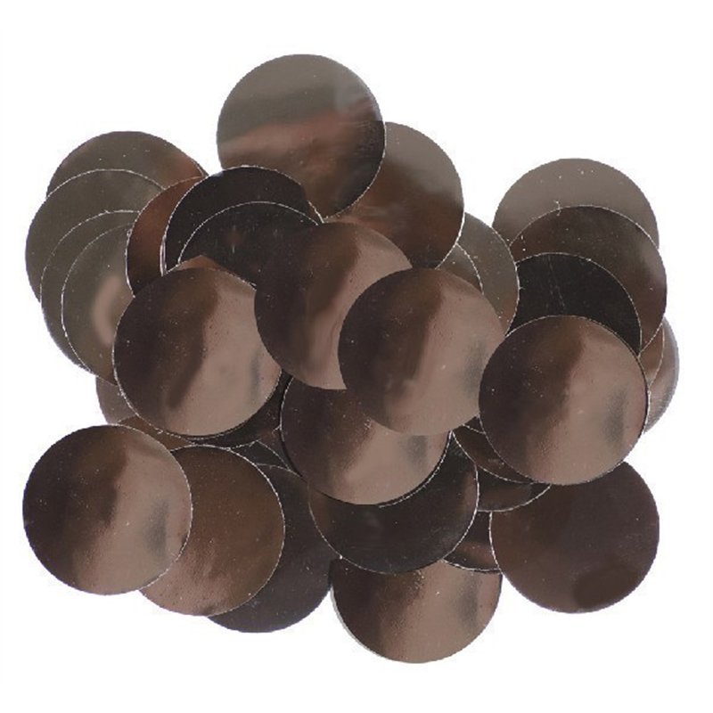 14G 25MM METALLIC BLACK CONFETTI