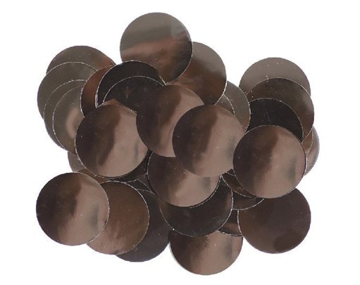 14G 25MM METALLIC BLACK CONFETTI